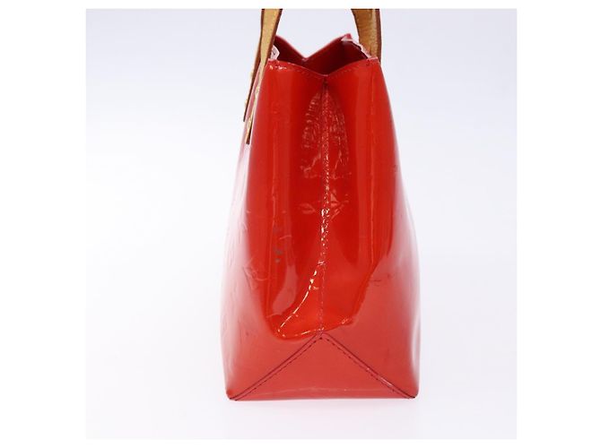 LOUIS VUITTON Monogram Vernis Reade PM Borsa a Mano Rossa M91088 LV Auth ep10876 Rosso - vista 3