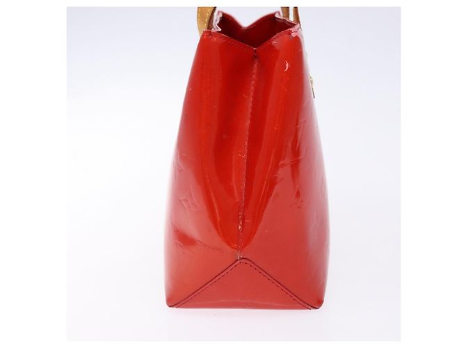 LOUIS VUITTON Monogram Vernis Reade PM Borsa a Mano Rossa M91088 LV Auth ep10876 Rosso - vista 4