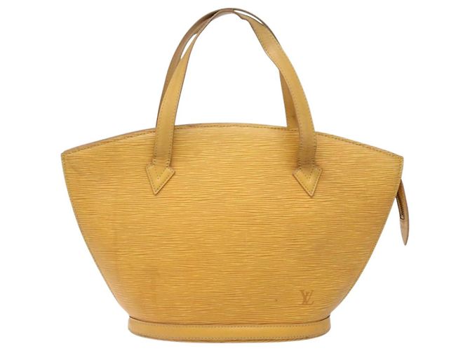 LOUIS VUITTON Borsa a Mano Epi Saint Jacques Gialla M52279 LV Auth BA5170 Giallo - vista 13