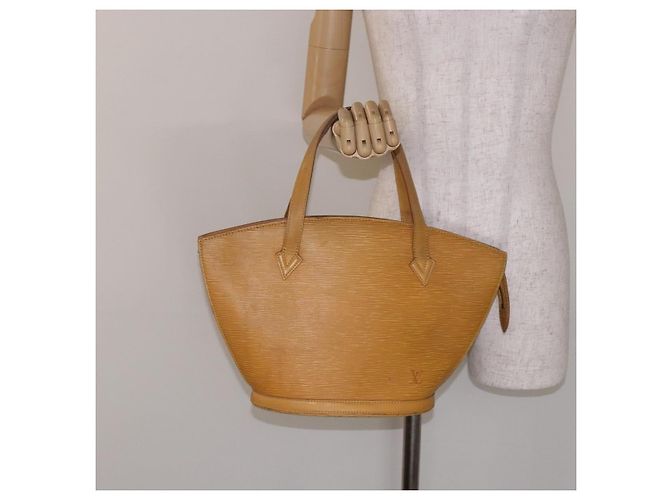 LOUIS VUITTON Borsa a Mano Epi Saint Jacques Gialla M52279 LV Auth BA5170 Giallo - vista 22