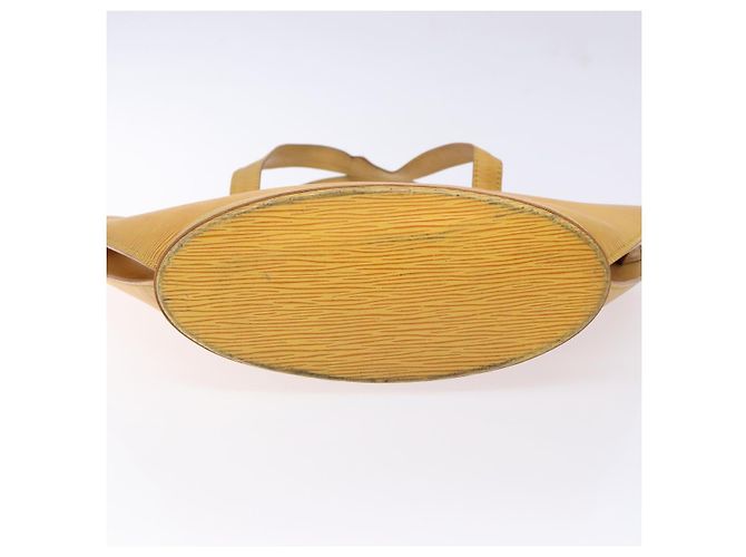 LOUIS VUITTON Borsa a Mano Epi Saint Jacques Gialla M52279 LV Auth BA5170 Giallo - vista 5