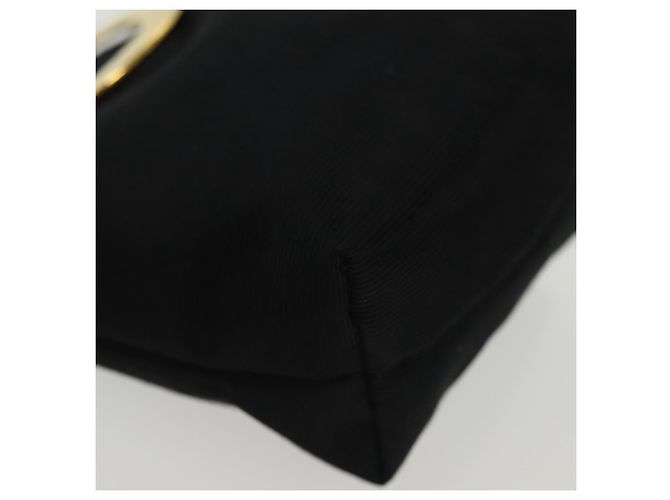 Céline Celine Tasche Nylon Schwarz Gold Auth 140367 Golden - Ansicht 10