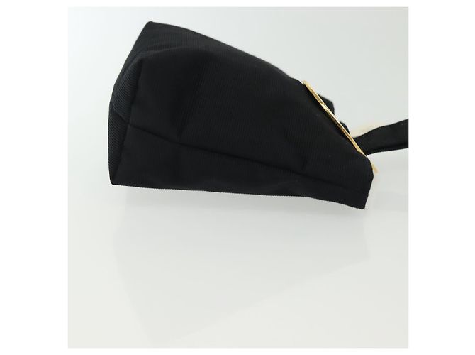 Céline Celine Tasche Nylon Schwarz Gold Auth 140367 Golden - Ansicht 4