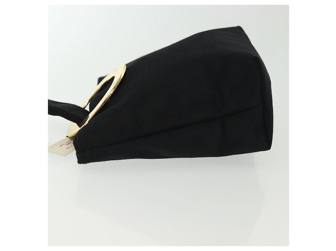 Céline Celine Tasche Nylon Schwarz Gold Auth 140367 Golden - Ansicht 5