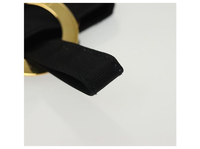 Céline Celine Tasche Nylon Schwarz Gold Auth 140367 Golden - Ansicht 7