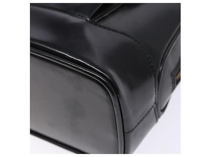 GUCCI Schultertasche aus Leder Schwarz Gold 001 3444 1650 Auth 135195 Golden - Ansicht 10