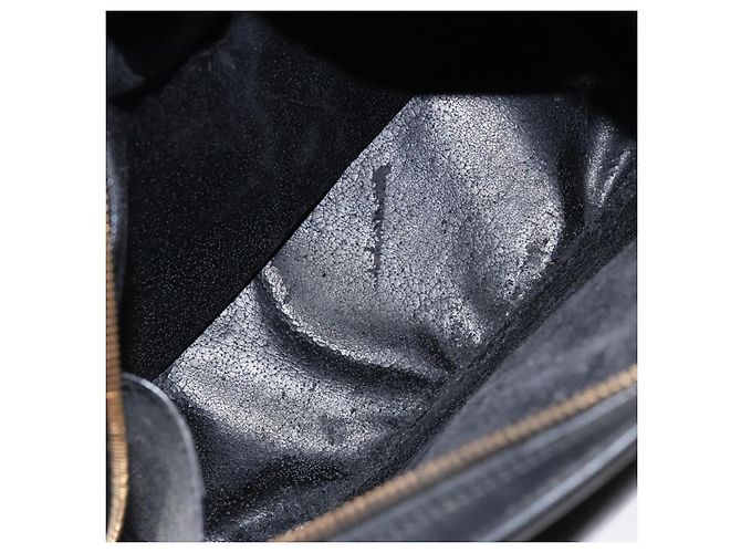 GUCCI Schultertasche aus Leder Schwarz Gold 001 3444 1650 Auth 135195 Golden - Ansicht 17
