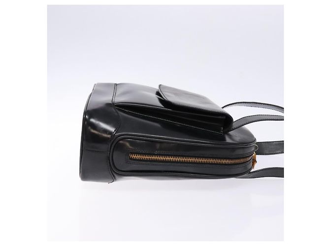 GUCCI Schultertasche aus Leder Schwarz Gold 001 3444 1650 Auth 135195 Golden - Ansicht 4