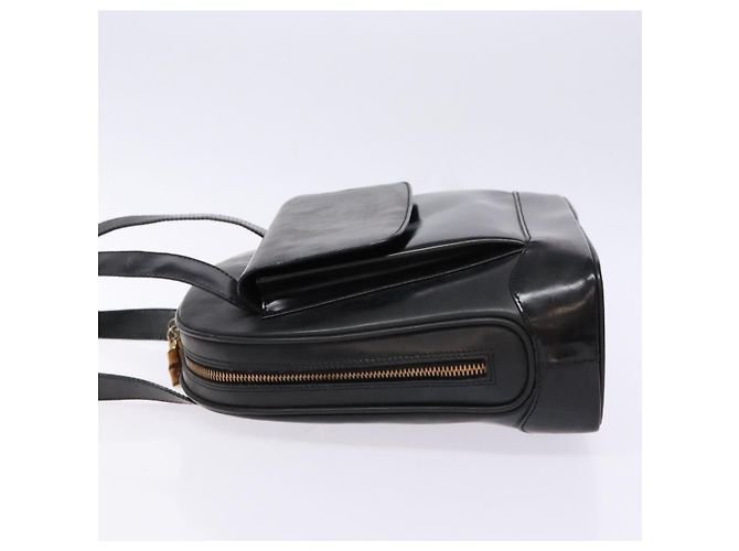 GUCCI Schultertasche aus Leder Schwarz Gold 001 3444 1650 Auth 135195 Golden - Ansicht 5
