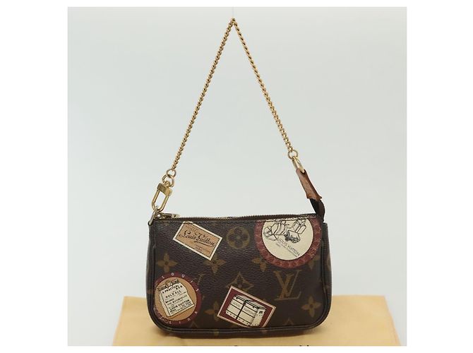 LOUIS VUITTON Mini Pochette Accessoires Patch Monogram Pouch M95804 Auth 141677V Monogramma - vista 12