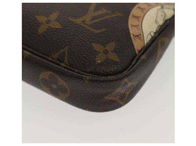LOUIS VUITTON Mini Pochette Accessoires Patch Monogram Pouch M95804 Auth 141677V Monogramma - vista 15