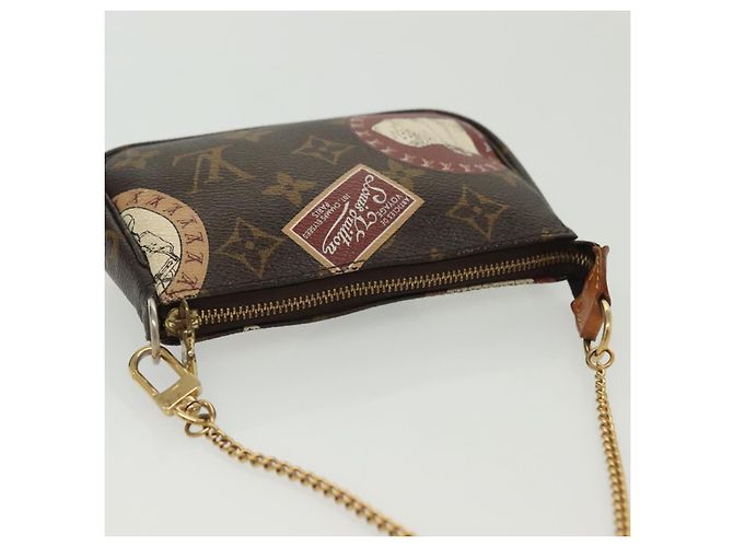 LOUIS VUITTON Mini Pochette Accessoires Patch Monogram Pouch M95804 Auth 141677V Monogramma - vista 6