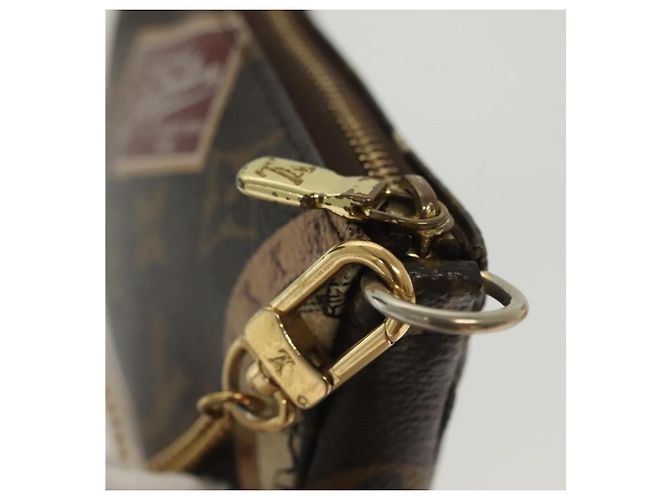 LOUIS VUITTON Mini Pochette Accessoires Patch Monogram Pouch M95804 Auth 141677V Monogramma - vista 9