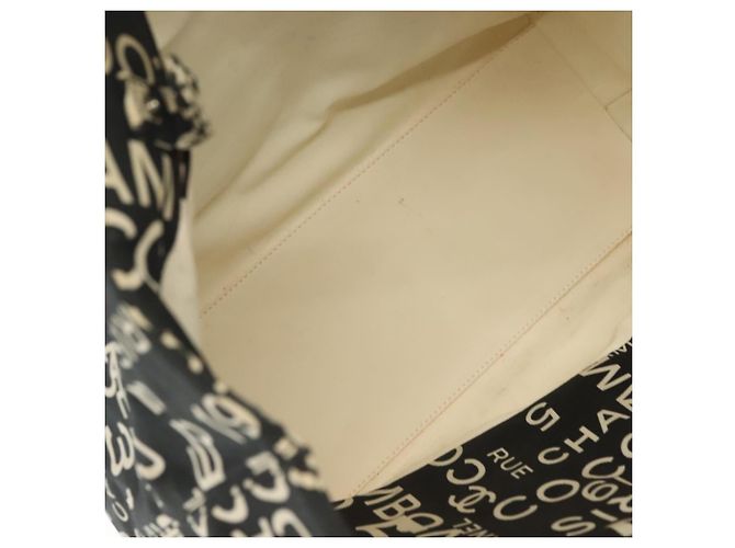 CHANEL Borsa a Spalla Bysy Line in Tela Nera Argento CC Auth 140489 Nero - vista 15