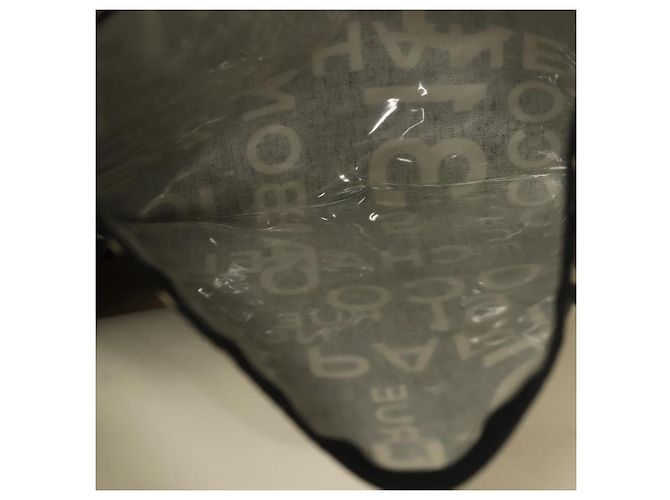 CHANEL Borsa a Spalla Bysy Line in Tela Nera Argento CC Auth 140489 Nero - vista 18