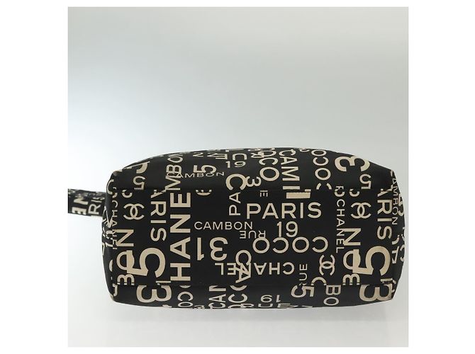 CHANEL Borsa a Spalla Bysy Line in Tela Nera Argento CC Auth 140489 Nero - vista 9
