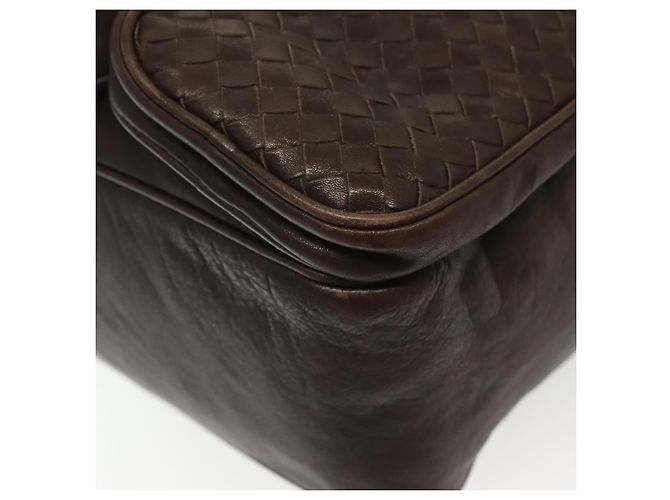 Autre Marque Borsa a Spalla in Pelle Marrone INTRECCIATO di BOTTEGA VENETA Auth fm4835 - vista 11