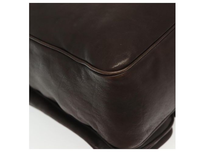 Autre Marque Borsa a Spalla in Pelle Marrone INTRECCIATO di BOTTEGA VENETA Auth fm4835 - vista 12