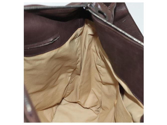 Autre Marque Borsa a Spalla in Pelle Marrone INTRECCIATO di BOTTEGA VENETA Auth fm4835 - vista 18