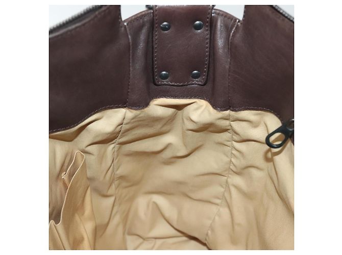 Autre Marque Borsa a Spalla in Pelle Marrone INTRECCIATO di BOTTEGA VENETA Auth fm4835 - vista 19