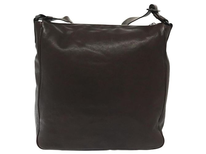 Autre Marque Borsa a Spalla in Pelle Marrone INTRECCIATO di BOTTEGA VENETA Auth fm4835 - vista 3
