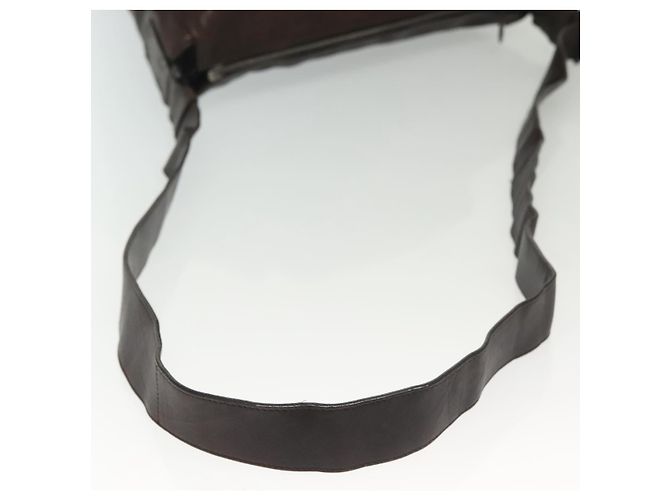 Autre Marque Borsa a Spalla in Pelle Marrone INTRECCIATO di BOTTEGA VENETA Auth fm4835 - vista 7