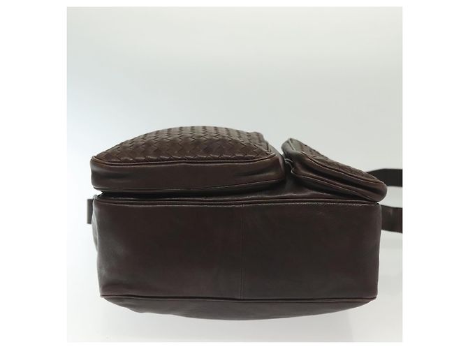 Autre Marque Borsa a Spalla in Pelle Marrone INTRECCIATO di BOTTEGA VENETA Auth fm4835 - vista 9