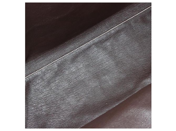 Borsa a mano Miu Miu in tela marrone Auth BA5216 - vista 12