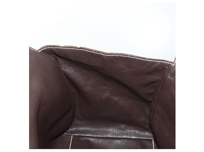 Borsa a mano Miu Miu in tela marrone Auth BA5216 - vista 19