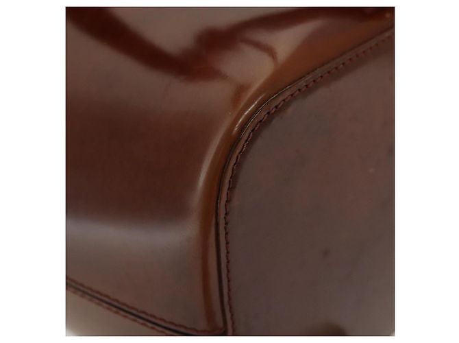 Borsa a Spalla CARTIER Smalto Marrone Argento Auth 140103 - vista 11