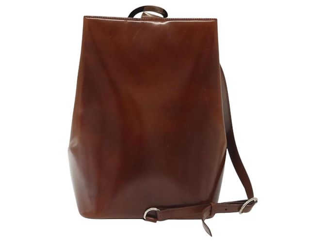 Borsa a Spalla CARTIER Smalto Marrone Argento Auth 140103 - vista 3