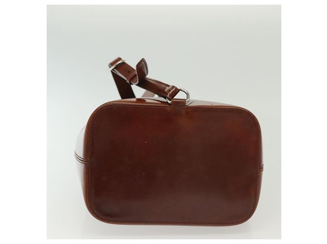 Borsa a Spalla CARTIER Smalto Marrone Argento Auth 140103 - vista 9