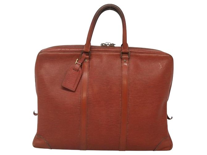 LOUIS VUITTON Epi Porta Documenti da Viaggio Borsa Business Marrone M54478 Auth BA5171 - vista 13