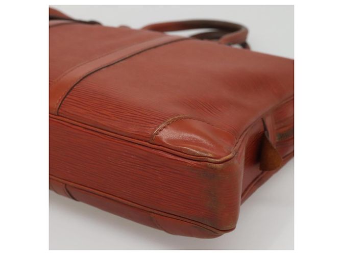 LOUIS VUITTON Epi Porta Documenti da Viaggio Borsa Business Marrone M54478 Auth BA5171 - vista 9