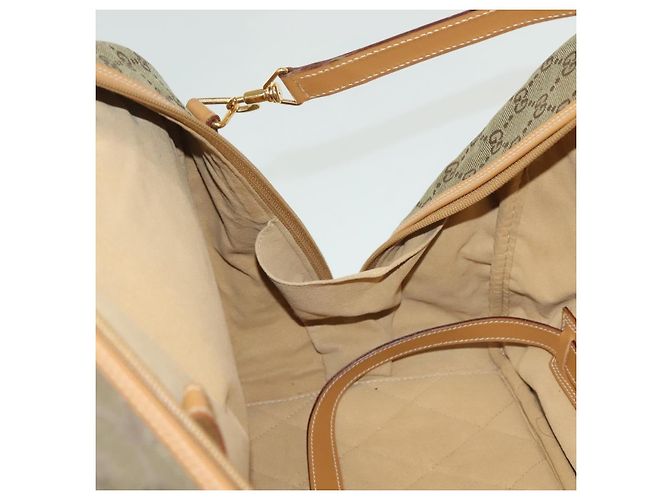 Borsa Boston GG Canvas Gucci 2way Oro Beige 013 123 3659 Auth ep10260 D'oro - vista 20