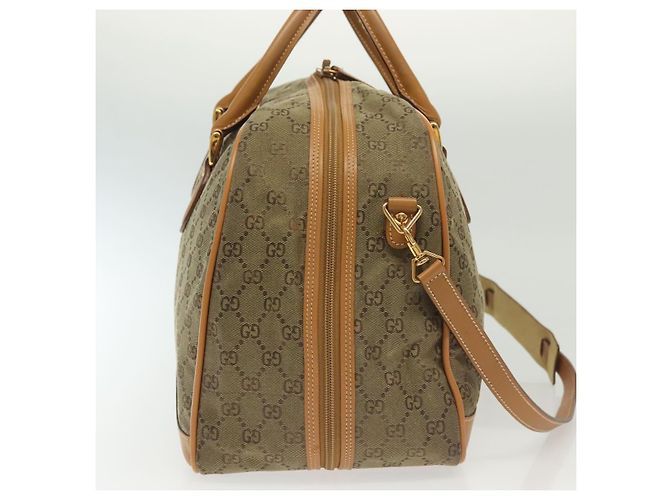 Borsa Boston GG Canvas Gucci 2way Oro Beige 013 123 3659 Auth ep10260 D'oro - vista 5
