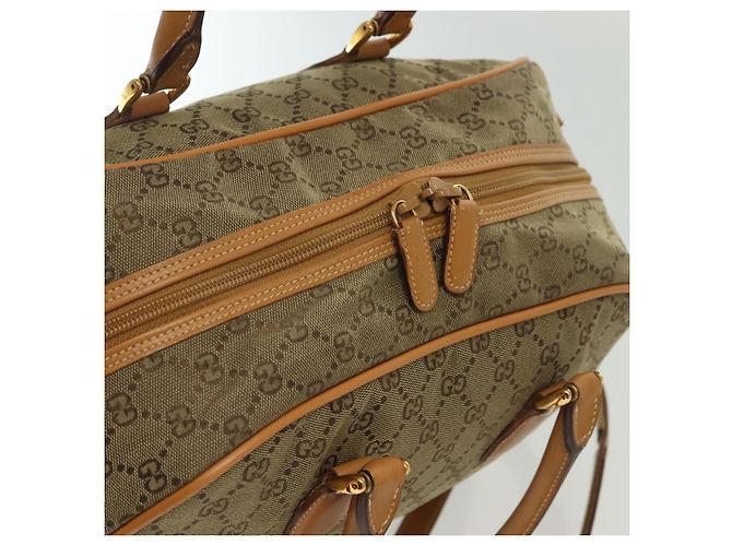 Borsa Boston GG Canvas Gucci 2way Oro Beige 013 123 3659 Auth ep10260 D'oro - vista 6