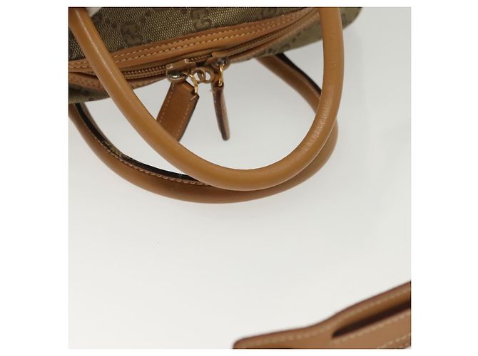 Borsa Boston GG Canvas Gucci 2way Oro Beige 013 123 3659 Auth ep10260 D'oro - vista 7