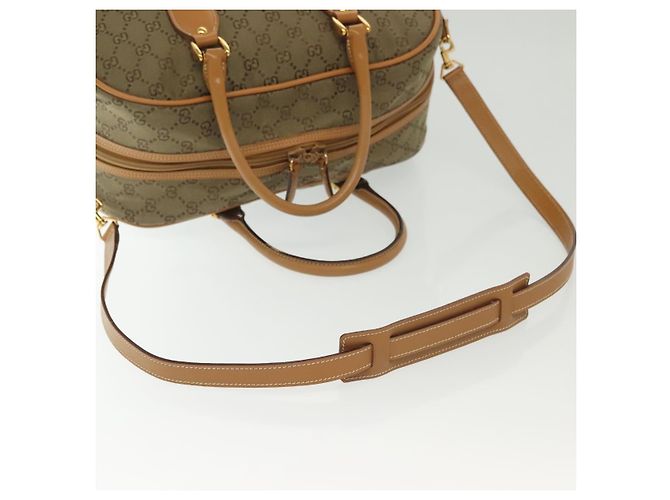 Borsa Boston GG Canvas Gucci 2way Oro Beige 013 123 3659 Auth ep10260 D'oro - vista 9