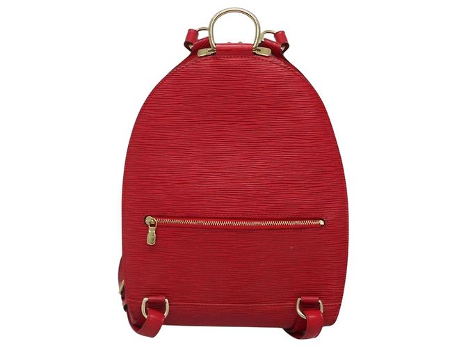 LOUIS VUITTON Zaino Epi Mabillon Rosso Castigliano M52237 LV Auth ep10752 - vista 2