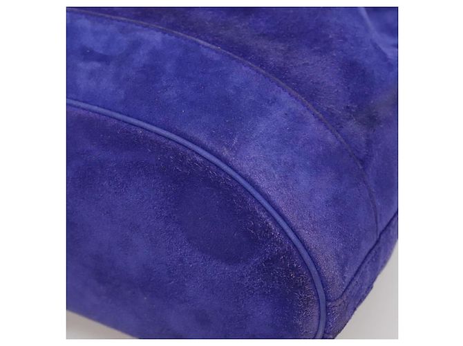 Hermès HERMES Borsa a Spalla Market GM Camoscio Viola Oro Auth 140923 D'oro Porpora - vista 10