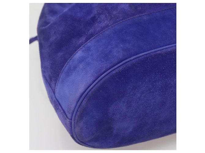 Hermès HERMES Borsa a Spalla Market GM Camoscio Viola Oro Auth 140923 D'oro Porpora - vista 11