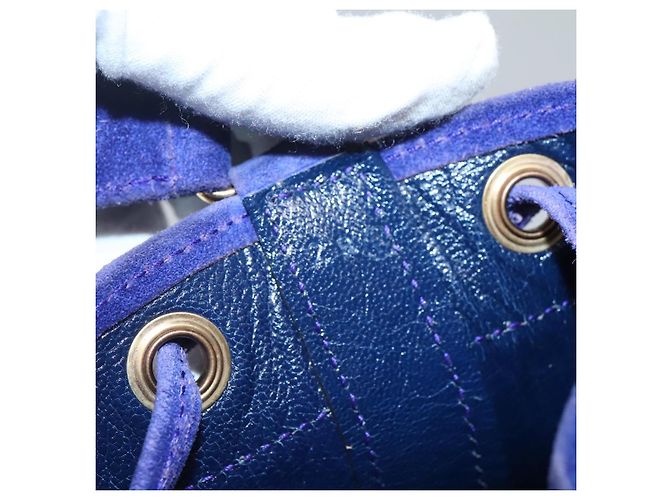 Hermès HERMES Borsa a Spalla Market GM Camoscio Viola Oro Auth 140923 D'oro Porpora - vista 17