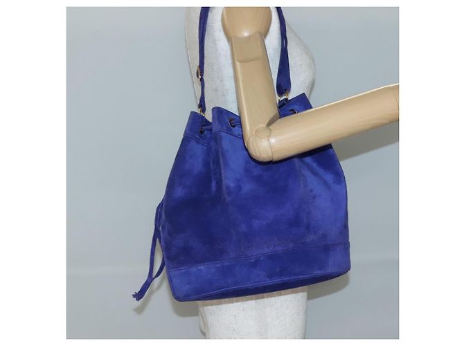 Hermès HERMES Borsa a Spalla Market GM Camoscio Viola Oro Auth 140923 D'oro Porpora - vista 18