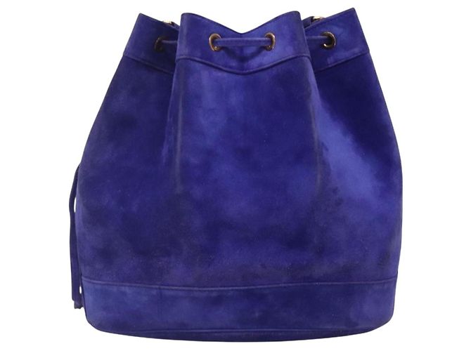 Hermès HERMES Borsa a Spalla Market GM Camoscio Viola Oro Auth 140923 D'oro Porpora - vista 2