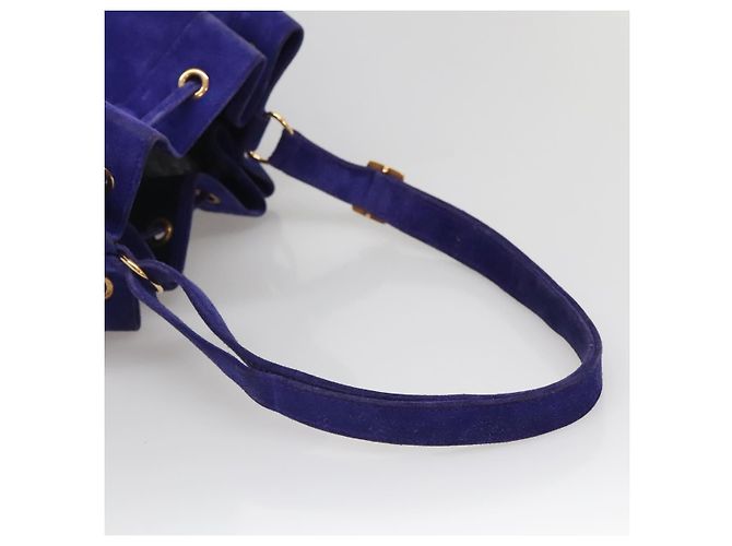 Hermès HERMES Borsa a Spalla Market GM Camoscio Viola Oro Auth 140923 D'oro Porpora - vista 7