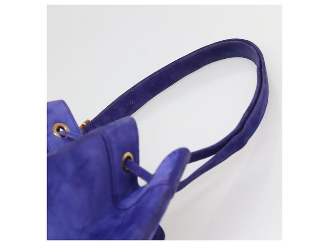 Hermès HERMES Borsa a Spalla Market GM Camoscio Viola Oro Auth 140923 D'oro Porpora - vista 8
