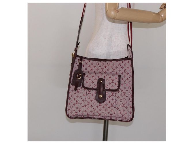 LOUIS VUITTON Mini Borsa Monogramma Mary Kate Rossa M92321 LV Auth SW1479 Rosso - vista 24