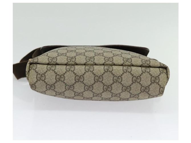 Borsa a spalla GG Supreme in PVC beige e argento di GUCCI 223666 Auth ep10605 - vista 9