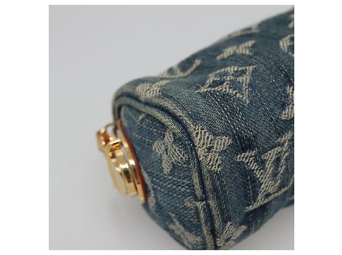 LOUIS VUITTON Monedero Speedy PM de denim Monogram Azul M95082 LV Auth 142340 - vista 14